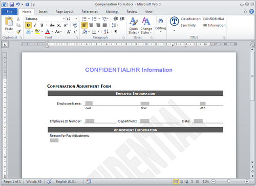 classification for office 2 TITUS Classification for Microsoft Office